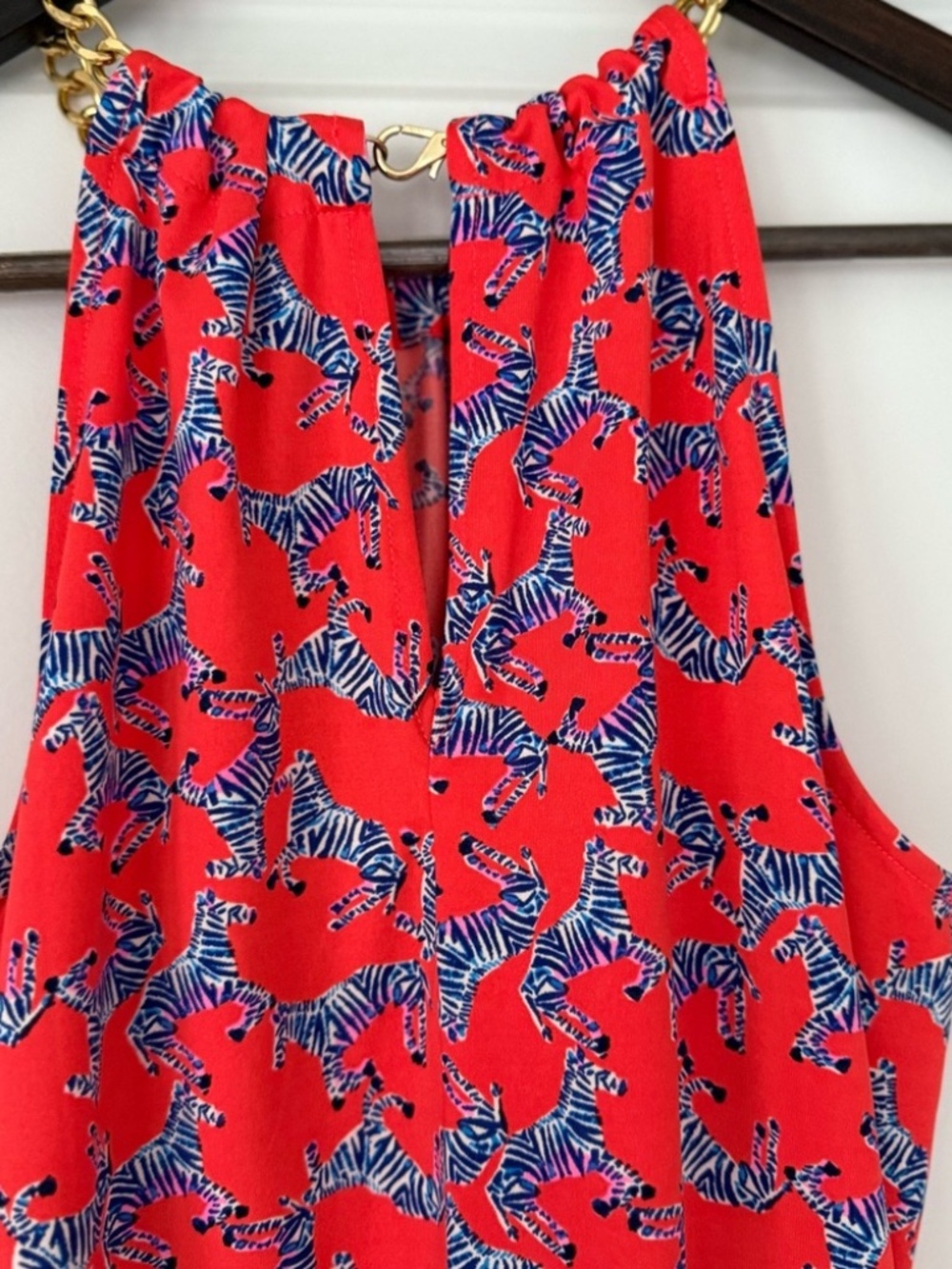 Lilly Pulitzer Bowen Zebra Print Halter Top Size Small - Picture 5 of 9